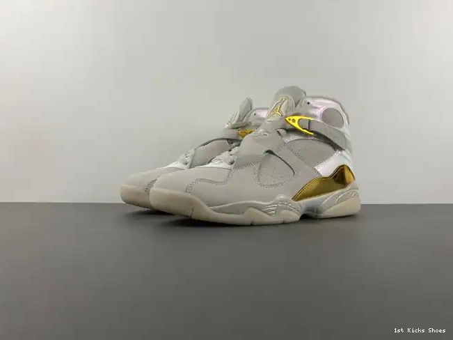 1st Kicks Shoes Champagne 832821-030 Jordan Retro 8 0603